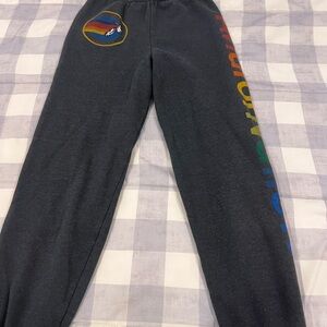aviator nation kids sweatpants charcoal black